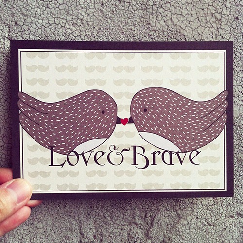《KerKerland》Love&Brave☉愛與勇氣-明信片