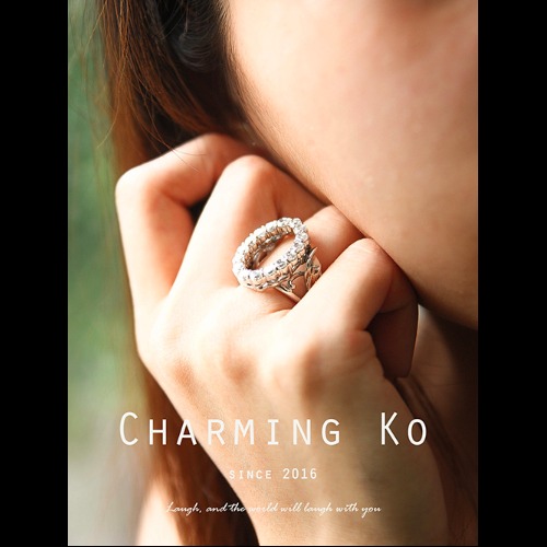 Charming Ko 獨創設計925純銀鋯石戒指