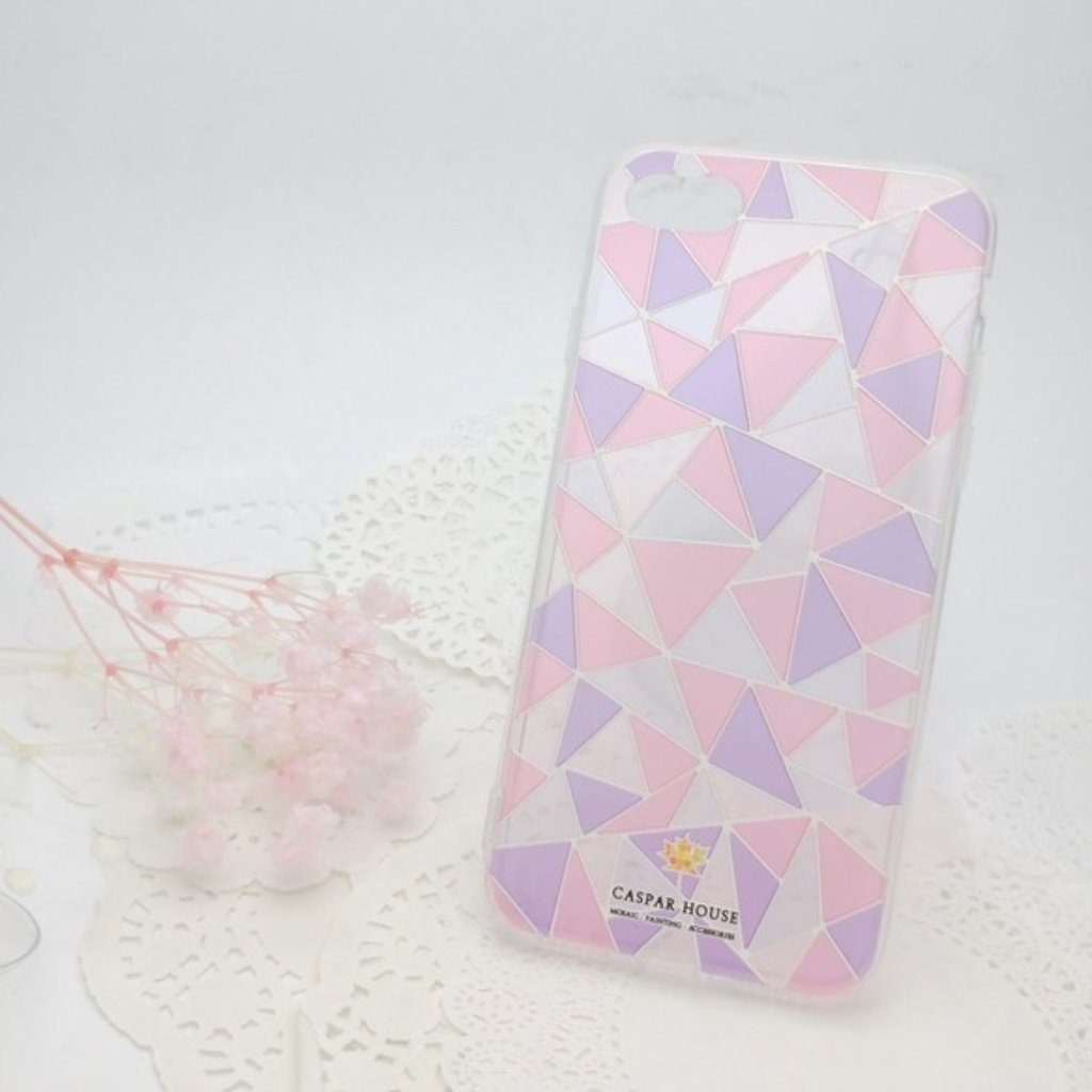 馬賽克手機殼 iPhone 7 plus - 粉色 