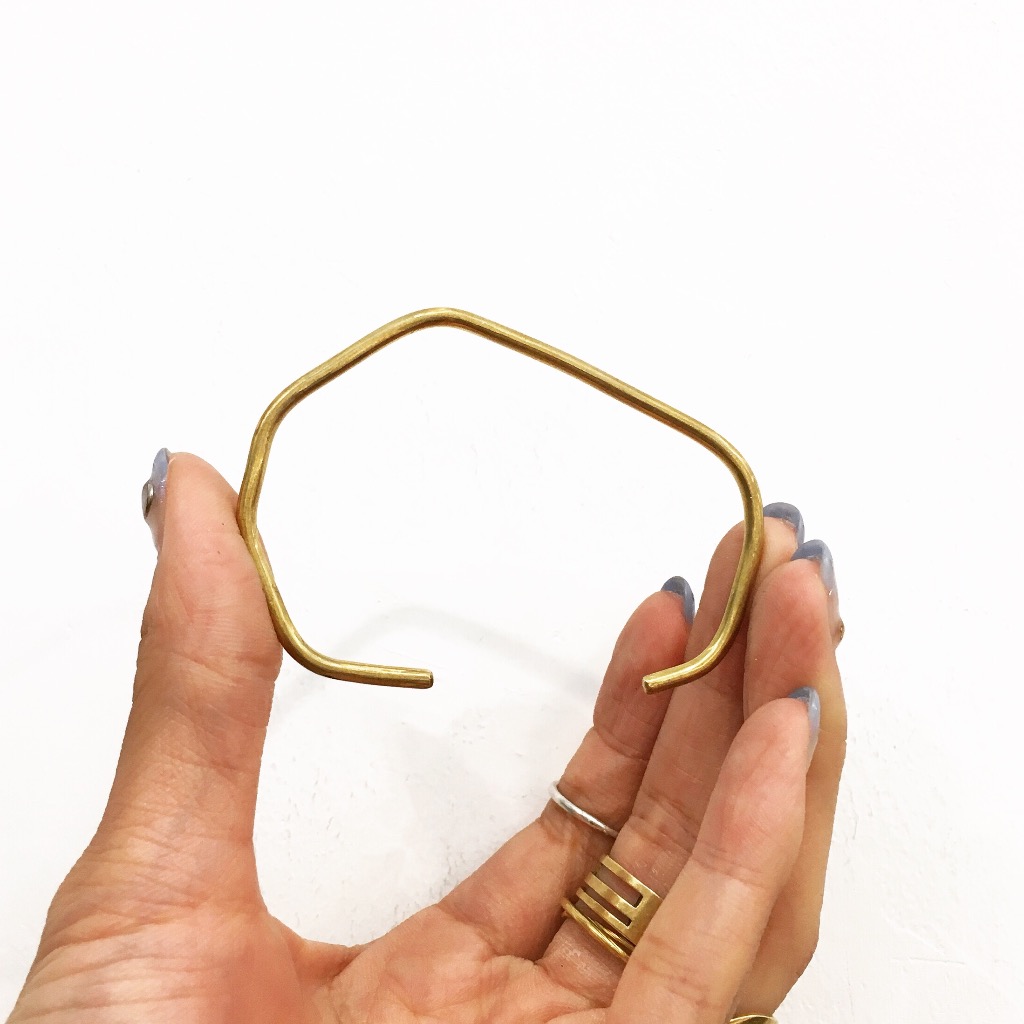 黃銅六角形手環