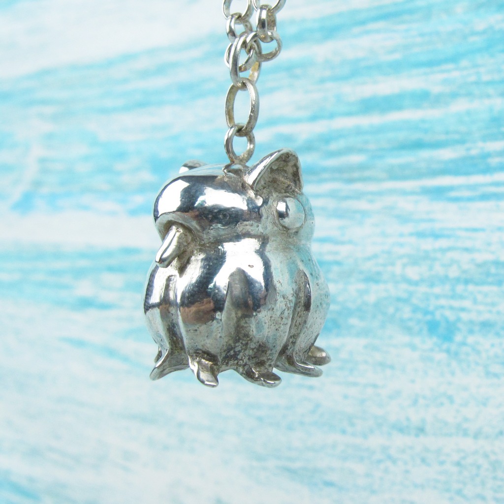 【Diving silver】925銀海洋潛水銀飾--萌萌噠大章魚保護姿態墜飾