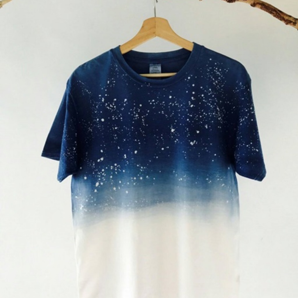 自在染isvara 手工藍染 海洋系列 仰望星空 純棉T-shirt