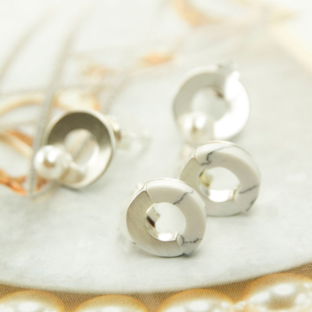 輕奢全純銀飾系列 -施華洛世奇水晶與閃雲石耳飾