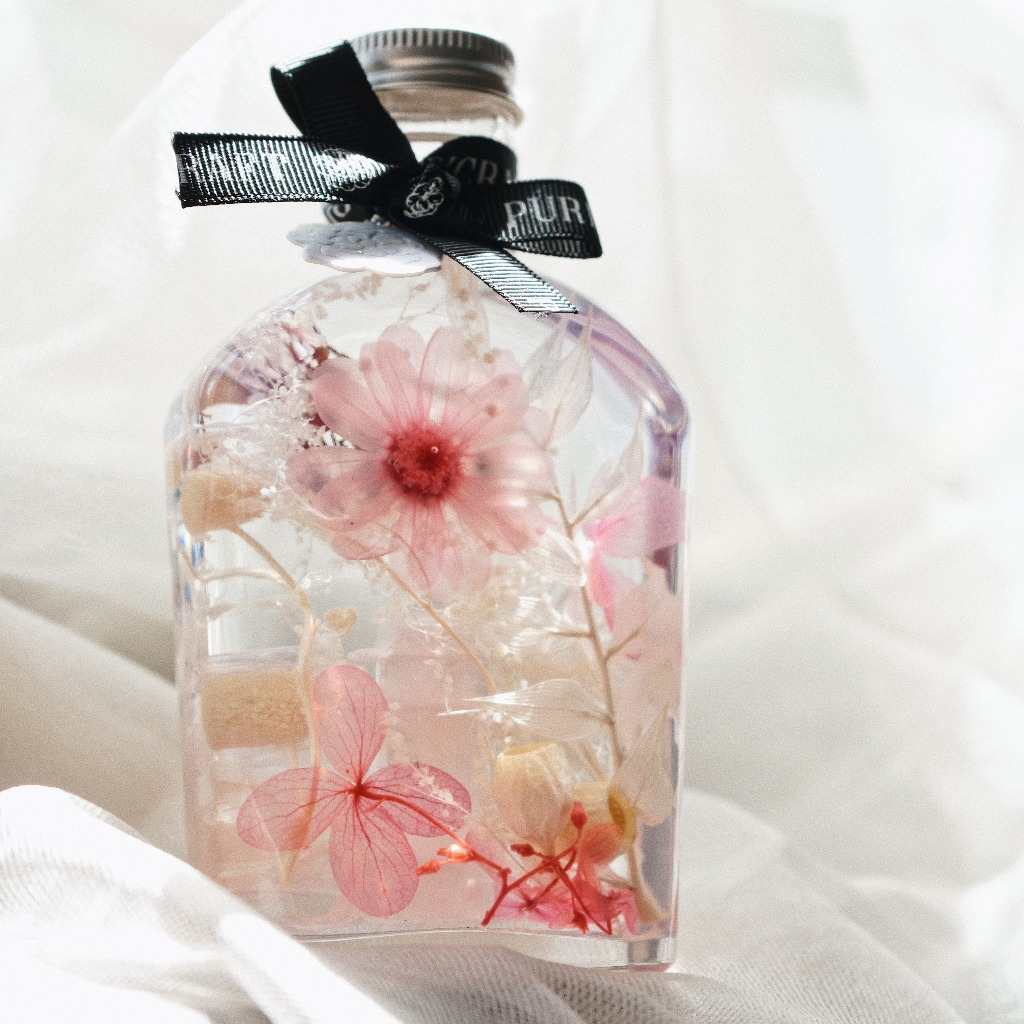Puricraft | Floze Bottle-Healer |浮游花瓶 靜止 乾燥花 水晶石